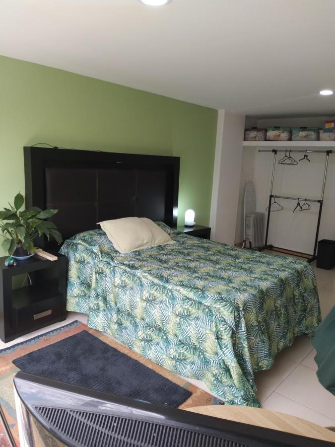 Charming Sunny Bedroom Overlooking Beautiful Amsterdam Avenue In Best Condesa Area Kota Meksiko Bagian luar foto